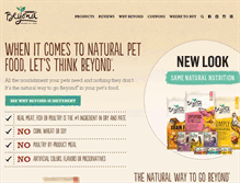 Tablet Screenshot of beyondpetfood.com